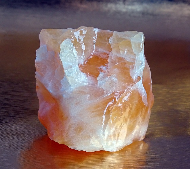 A lovely piece of orange calcite.